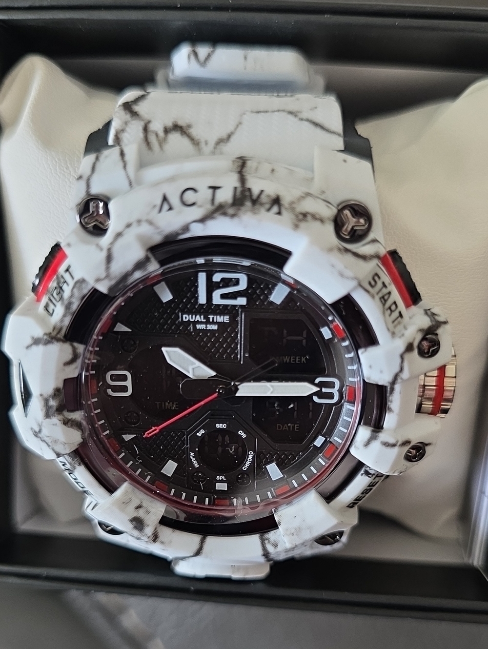 591.  Activa X Invicta Digital Men's Watch - 49mm. White Camo (ACW8008-003)